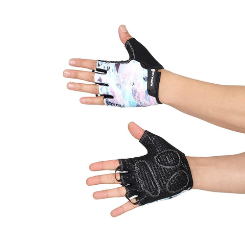 Burnlab Flex Gym Gloves for Men and Women (Small, White)