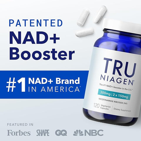 TRU NIAGEN 120capsules/150mg - Advanced NAD+ Booster | Nicotinamide Riboside NR | Increases Energy & Promotes Anti Aging