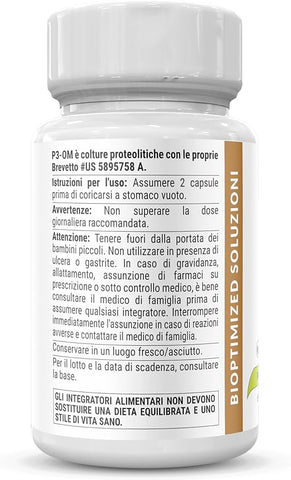 P3-OM – Bio-Culture for Women and Men - Patented Single Strain - Doctor-Formulated - No Refrigeration Needed (60 Capsules)