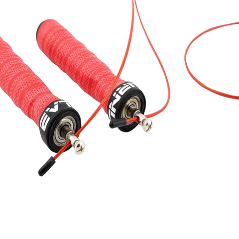 Burnlab Pro Power Plus Weighted Handle Skipping Rope (Red)