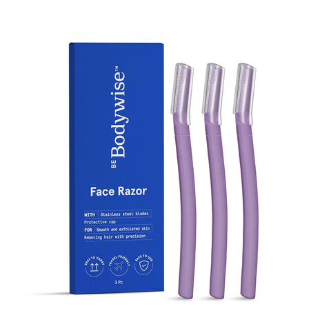 Be Bodywise Reusable Face Razor For Women - Pack of 3