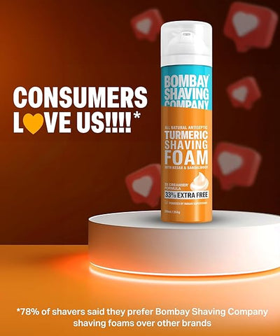 Bombay Shaving Company Turmeric Shaving Foam 264g