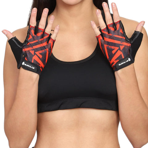 Burnlab Flex Gym Gloves for Men and Women (Brown & Black XL)