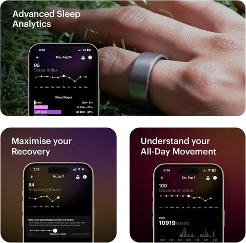 Ultrahuman AIR Aster Black Size-08 UHRA-IQF-AA-8