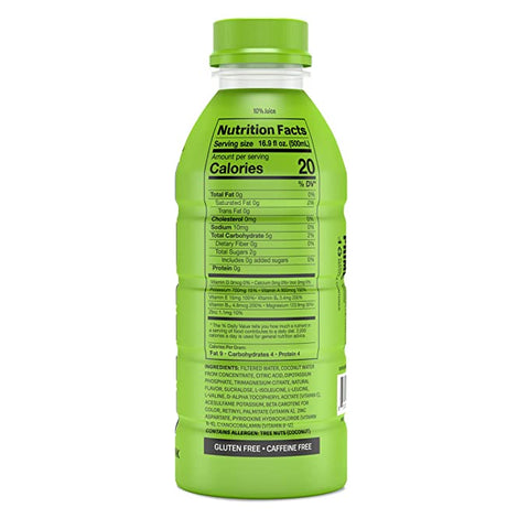 Prime Hydration Drink Sports Beverage LEMON LIME Naturally Flavored 835mg Electrolytes, 20