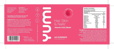 Yumi Hair, Skin & Nails Biotin Mixed Berries Flavour Gummies 60