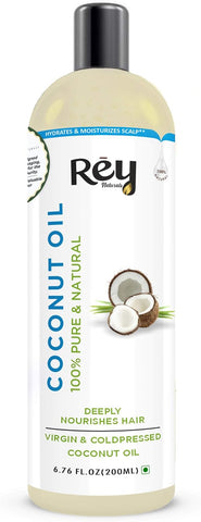 Rey Naturals Extra Virgin Cold Pressed Coconut Oil 200 ml