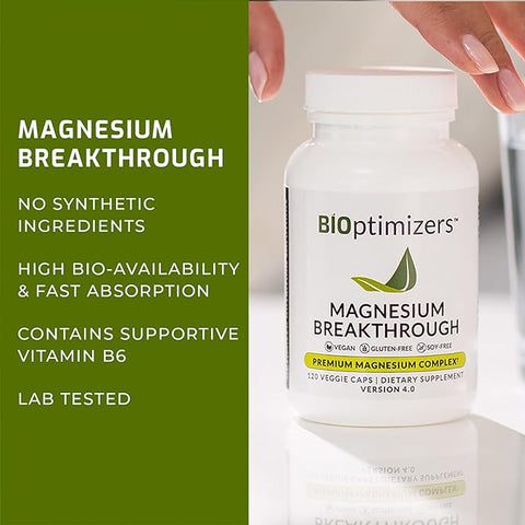 BiOptimizers Magnesium Breakthrough Supplement 4.0 (60 Capsules)