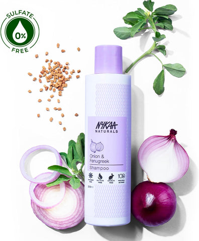 Nykaa Naturals Onion & Fenugreek Hair Growth Shampoo