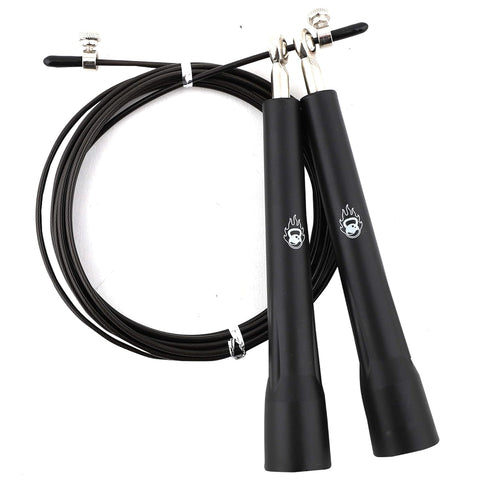 Burnlab Adjustable Skipping Rope Suitable For Men and Women (Black)