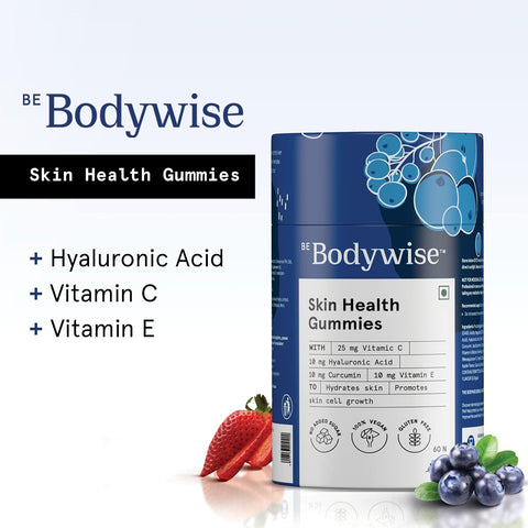 Be Bodywise Collagen Skin Health Gummies | 60 Day Pack | With 10,000 mcg Glutathione