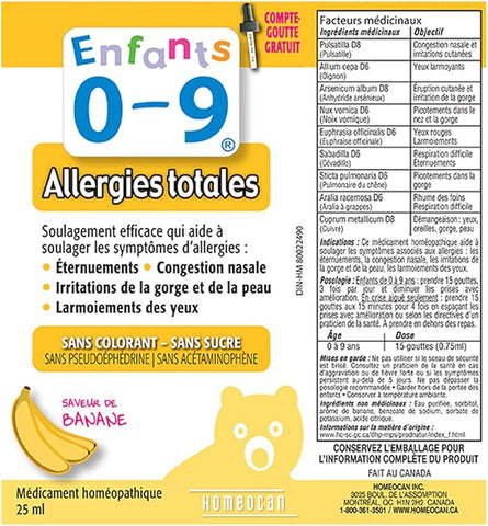 Kids 0 - 9 Allergy 25ml