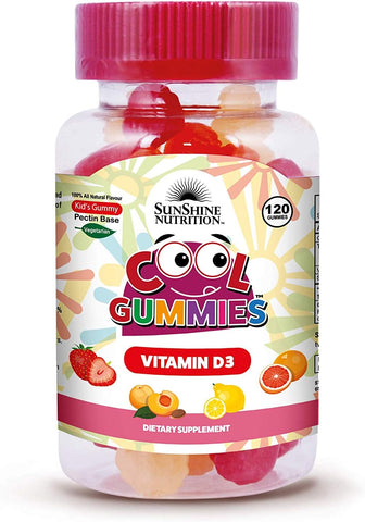 Sunshine Nutrition Cool Gummies Kids Vitamin D3 120's Gummies