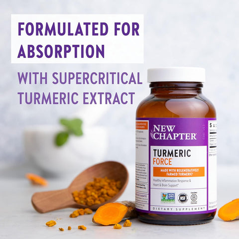 New Chapter, Turmeric Force, 30 Vegetarian Capsules