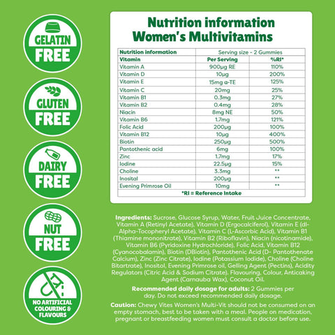 Chewy Vites Womens Multi- Vitamin Gummies 60'S