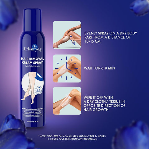 Urban Yog Hair Removal Cream Spray for Women 200 ml