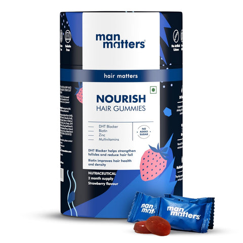 Man Matters Biotin Hair Gummies (60N)