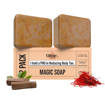 GHAR SOAPS Magic Soap Sandal Wood 100gm