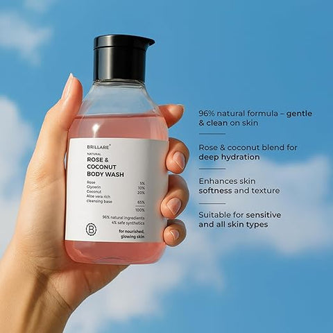 Brillaire Rose & Coconut Body Wash 200Ml