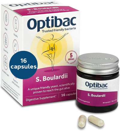 OptiBac Saccharomyces Boulardii Digestive Cap 16's