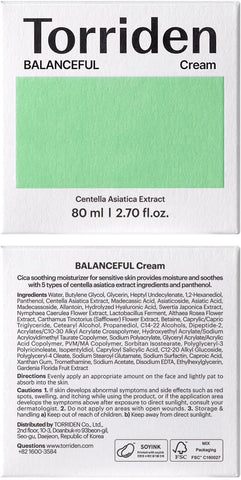 Torriden Balanceful Cica Cream 80Ml