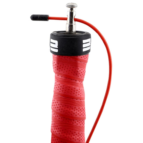 Burnlab Pro Power Plus Weighted Handle Skipping Rope (Red)