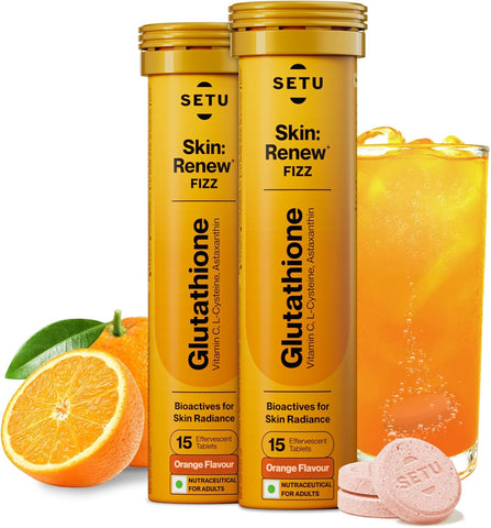SETU Skin Rejuvenation Combo: Marine Collagen Powder + Glutathione Tablets