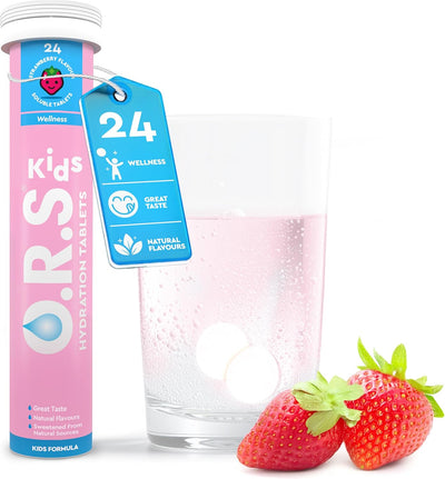 O.R.S Kids Hydration Tablets Strawberry 24