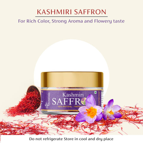 Herbal max Original Kashmiri Mongra Saffron/Kesar 0.5 Gram