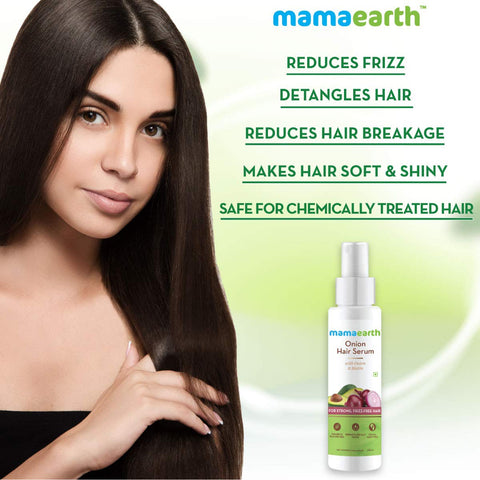 Mamaearth Onion Hair Oil, 250 ml + Mamaearth Onion Hair Serum with Onion & Biotin, 100 ml