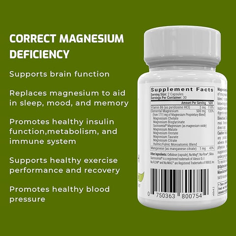 BiOptimizers Magnesium Breakthrough Supplement 4.0 (60 Capsules)