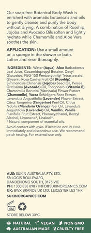 Sukin Botanical Body Wash, Signature Scent, 500 Ml