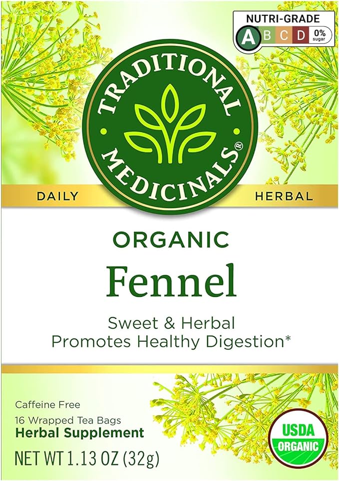 Traditional Meds Fennel Organic 16 Tea Bags 32g