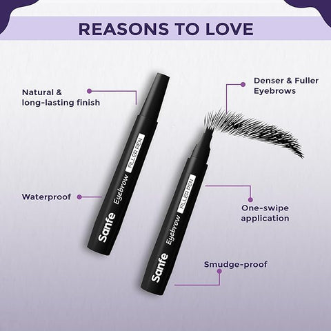 Sanfe Eyebrow Filler Pen (Black, Pack Of 1)