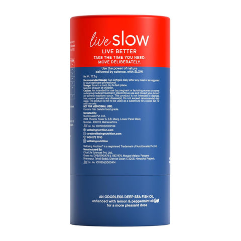 Wellbeing Nutrition Slow | 6x Omega 60 Capsules in a bottle