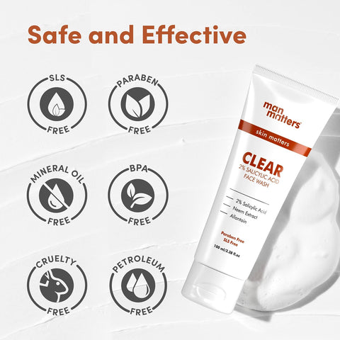 Man Matters Clear 2% Salicylic Acid Face 100ml