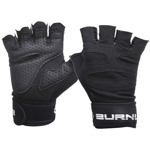 Burnlab Basic Gym Gloves with Wrist Support (Red XL)