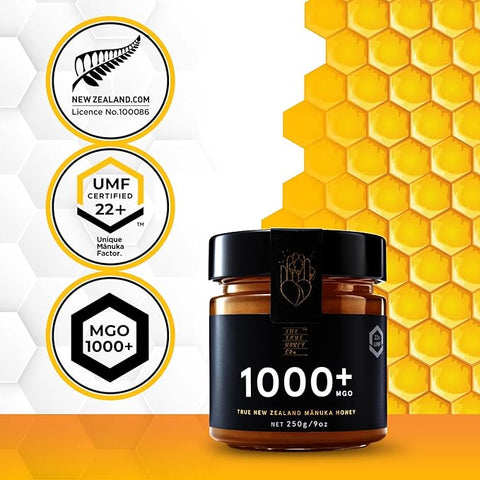 True Honey 1000+ MGO Manuka Honey 250G