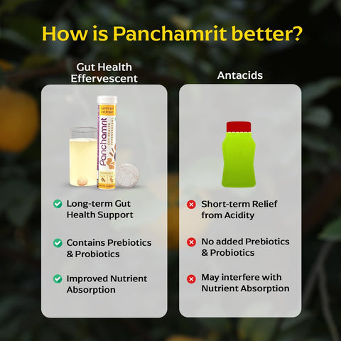 Panchamrit Gut Health Effervescent 20 Tablets (Pack of 2)