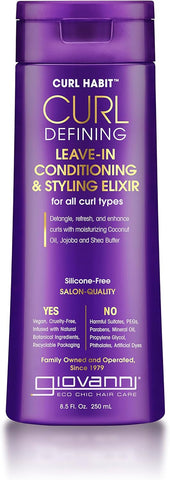 Giovanni Curl Habit Leave-In Conditioning Elixir 250Ml