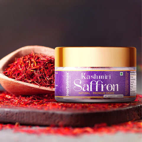 Herbal Max Original Kashmiri Mongra Saffron/Kesar 0.5 Gram