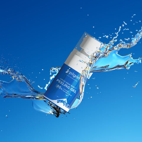 Pilgrim Swiss Aqua Rush Peeling Gel for Face Exfoliates to reveal fresh & radiant skin 30gm