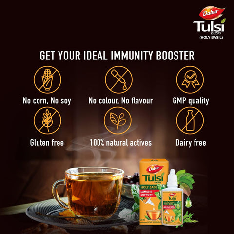 Dabur Botanica ImmunoFit- 60 capsules + Dabur Tulsi Drops  - 30 ml Combo Set