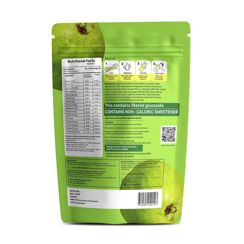 What's Up Daily Electrolytes Powder - Juicy Guava Flavour, 15 Sachets