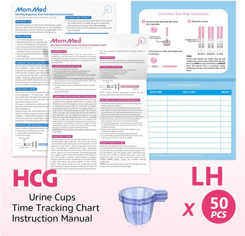 Mommed 50 Lh Ovulation Predictor Kit With 50 Collection Cups For Women