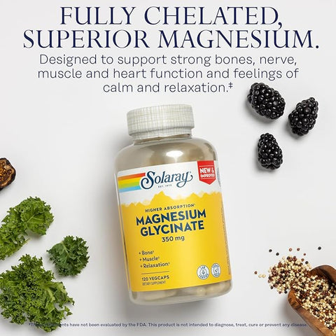 Solaray Magnesium Glycinate 350mg 120's