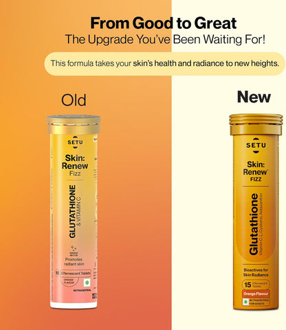 SETU Skin Rejuvenation Combo: Marine Collagen Powder + Glutathione Tablets