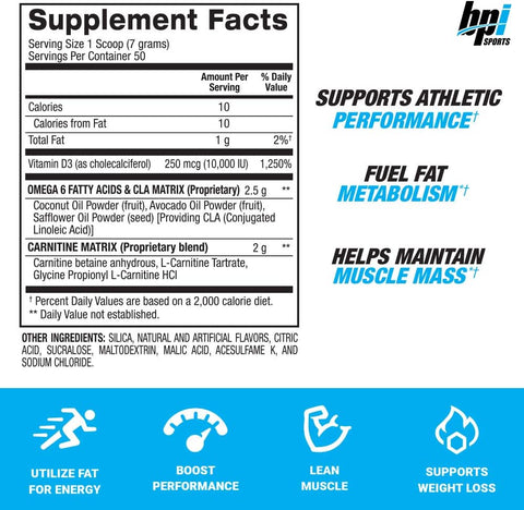 BPI Sports CLA + Carnitine Rainbow Ice 50 servings