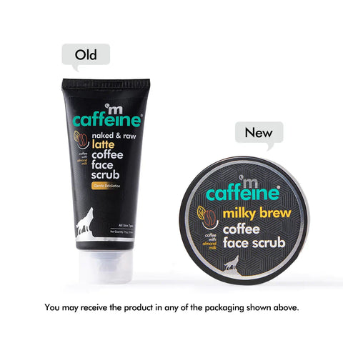 mCaffeine Naked & Raw Milky Brew Face Scrub (75 gm)