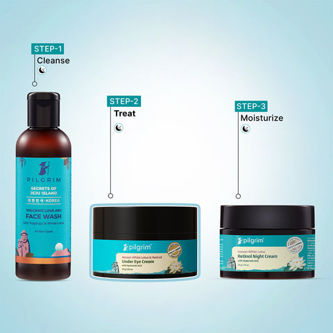 Pilgrim Retinol Under Eye Cream with Vitamin C & Hyaluronic Acid- 30g